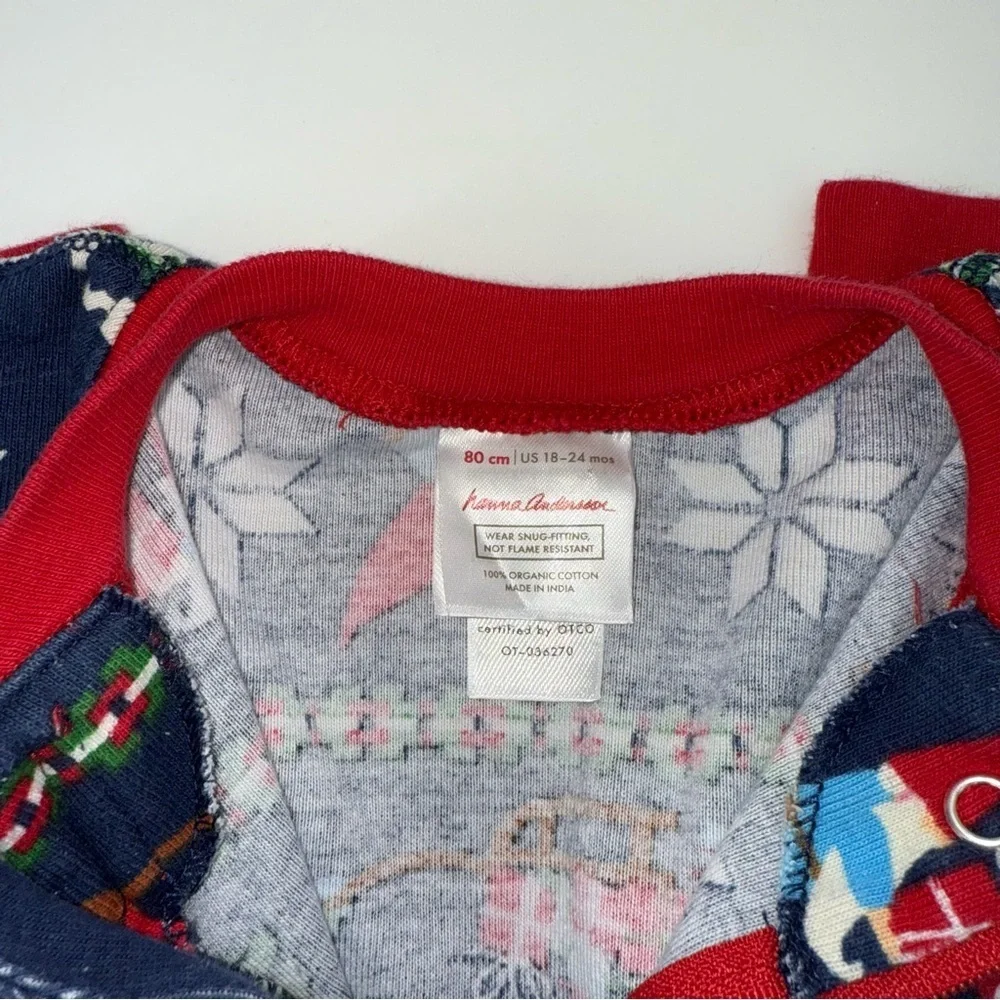 Hanna Andersson Christmas 100% Organic Zipper Sleeper